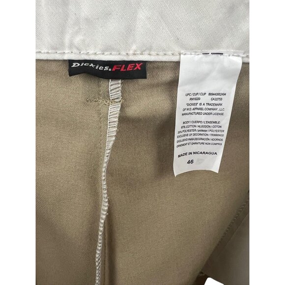 Dickies Flex Mens Cargo Shorts Khaki Size 46 Cotton Blend Gorpcore Outdoor - Picture 4 of 13